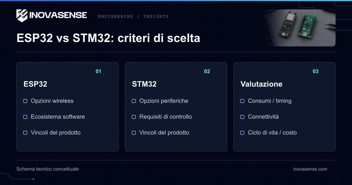 ESP32 vs STM32: quale MCU per il vostro prossimo prodotto?