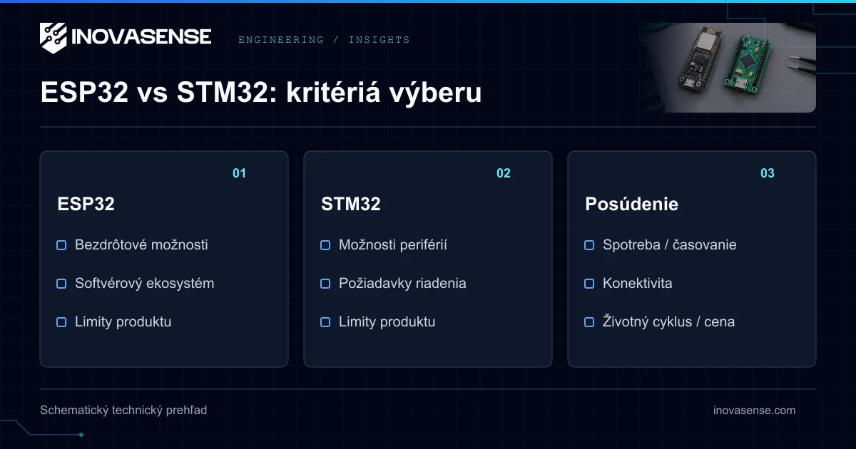 ESP32 vs STM32: Ktorý MCU pre váš ďalší produkt?