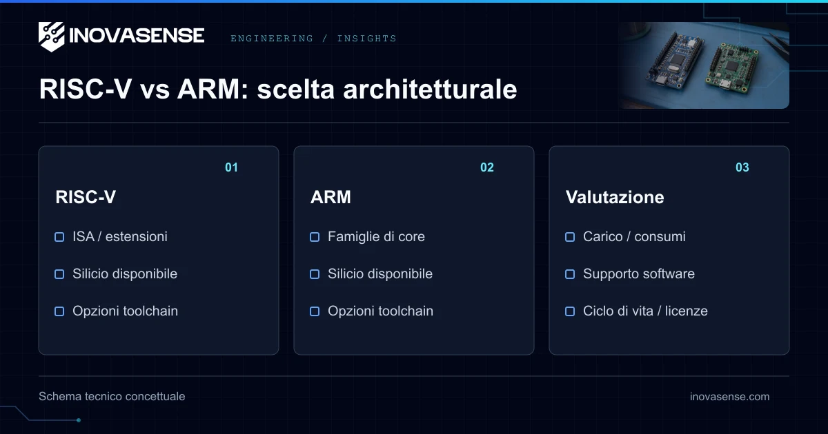 RISC-V vs ARM: architettura embedded
