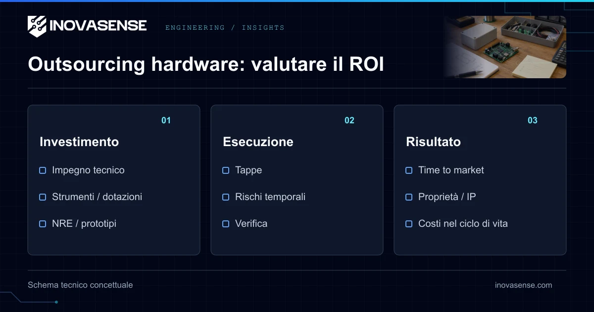 ROI dello sviluppo hardware in outsourcing: analisi dei costi 2026